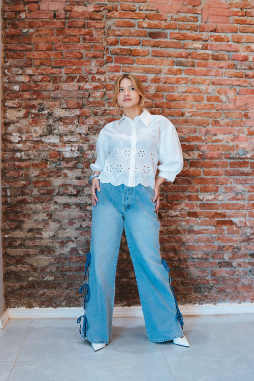 SUEÑO TURQUESA DENIM JEAMS