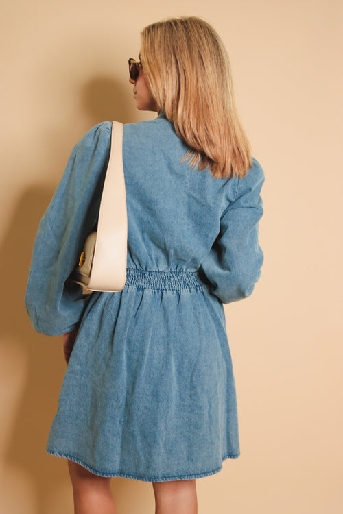 BABYDOLL DENIM DRESS