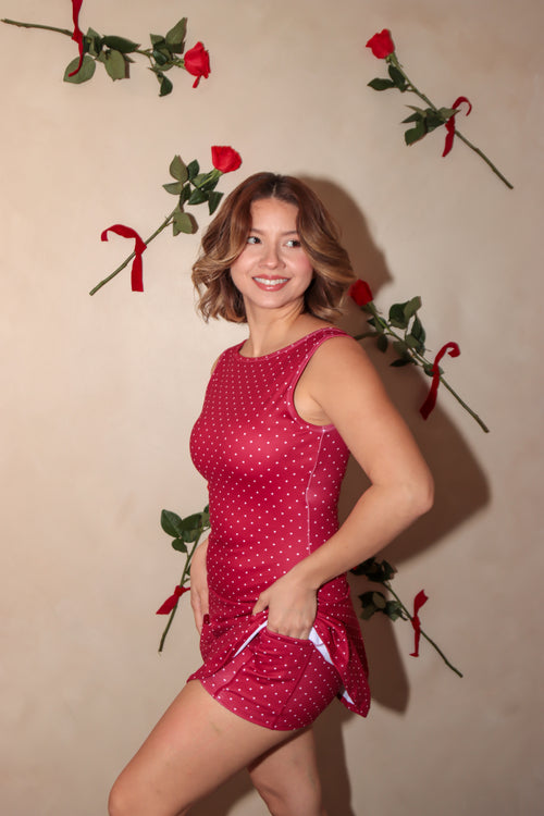 POLKA DOT MINI DRESS