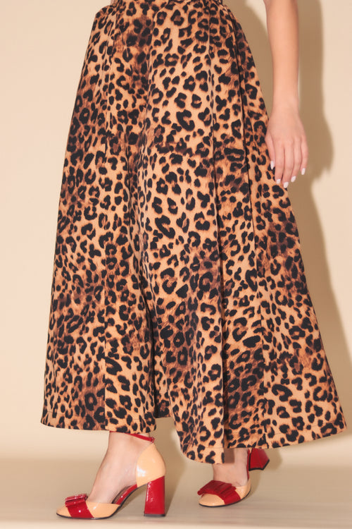 LEOPARD PRINT MIDI DRESS